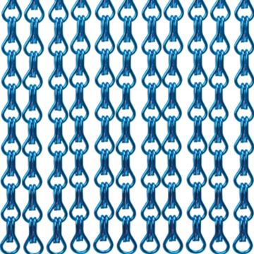 Kettinggordijn grof blauw