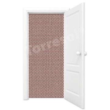 Vliegengordijn bruin gevlamd 90*210 cm (K&K) verspringend